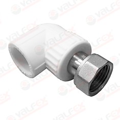 Угол с накидной гайкой 20х3/4" (80/20) (Valfex)
