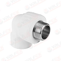 Угольник переходной с наружной резьбой 25х3/4" (75/15) (Valfex)