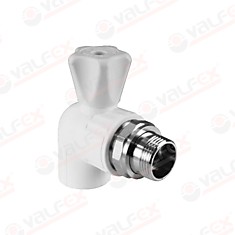 Кран шаровой для радиатора угловой 25х1/2" (40/10) (Valfex)